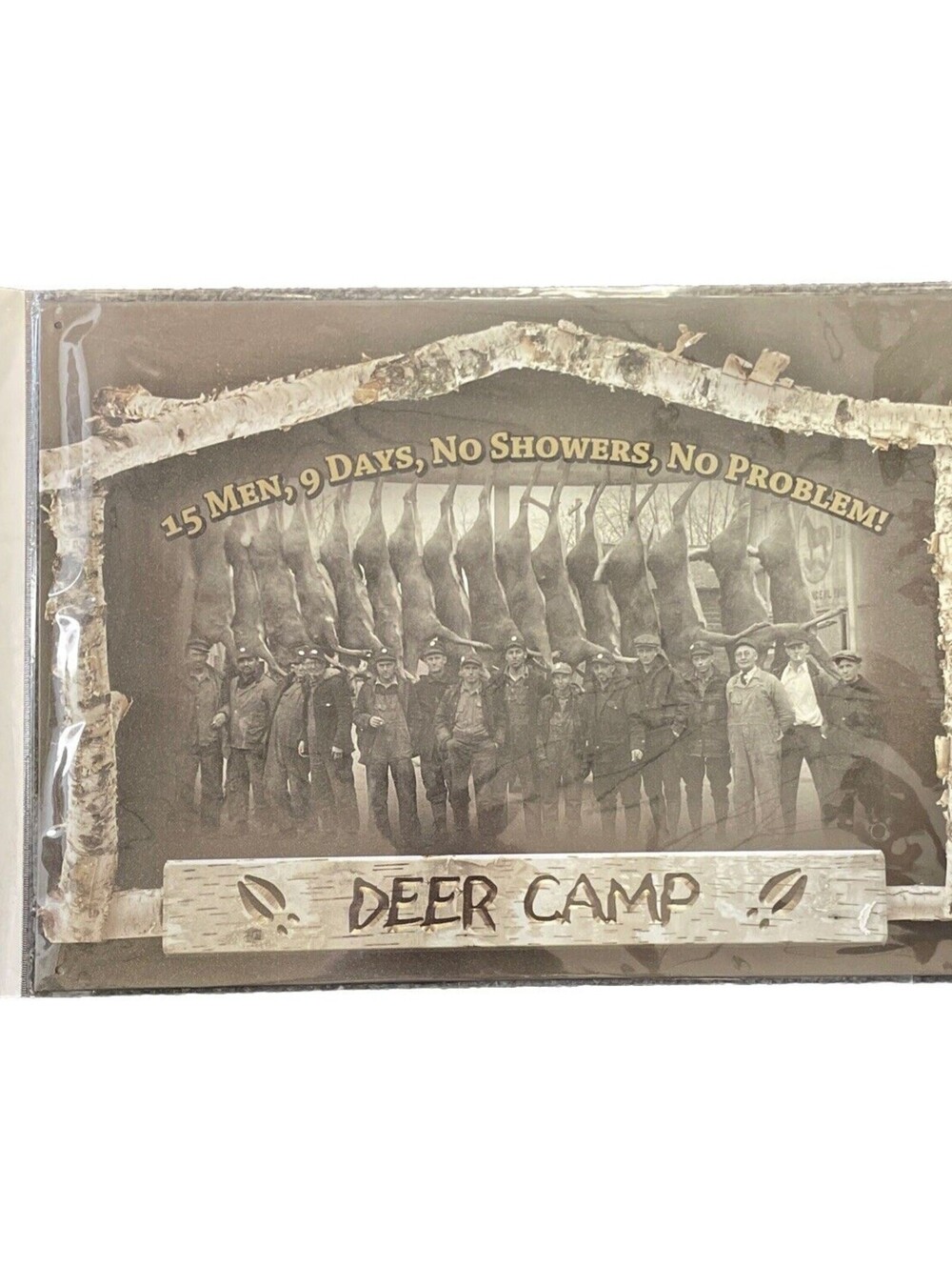 Deer Camp Sign Tin Wild Wings Cabela's 16 x 12